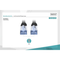 DIGITUS DK-1531-010/BL - CAT 5e SF-UTP Patchkabel, Cu, PVC AWG 26/7, Länge 1 m, Farbe Schwarz