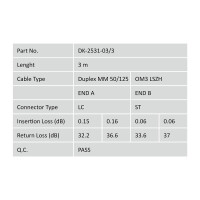 DIGITUS DK-2531-03/3 - LWL Patchkabel, Duplex, LC zu ST MM OM3 50/125 µ, 3 m
