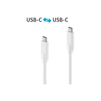 USB C Kabel3.1 (Gen2), 0,5m 5A, 10G, DP Alt Mode, weiß