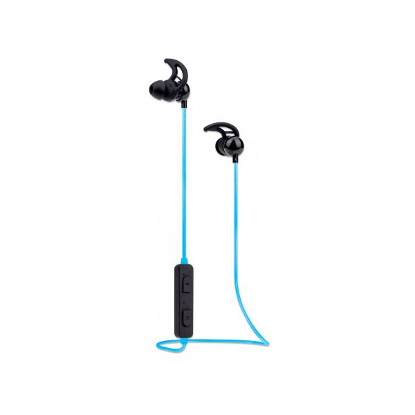 Manhattan 179591 - Manhattan Sound Science In-Ear Bluetooth-Sportheadset mit Leuchteffekt - Wasserfest - in-Ear-Design - omnidirektionales