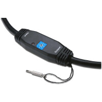 DIGITUS AK-330105-150-S - HDMI High Speed Anschlusskabel, Typ A, m/ amp. St/St, 15.0m, Full HD, CE, gold, sw
