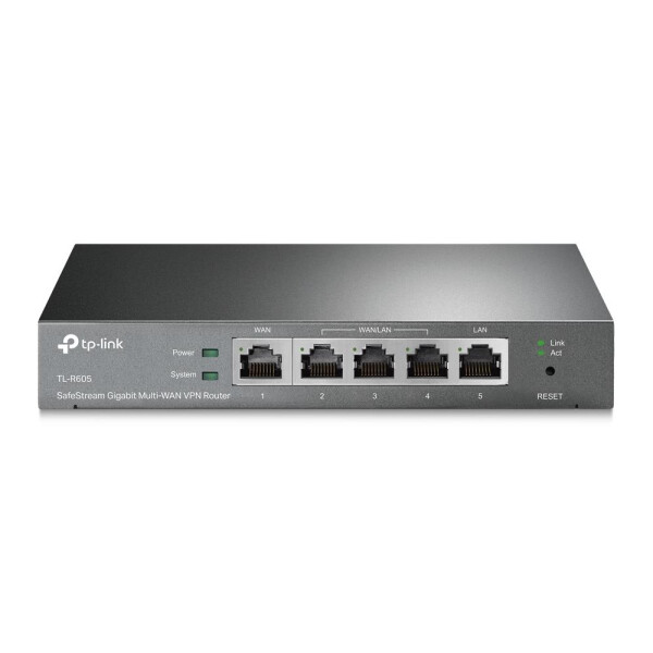 TP-LINK TL-R605 - Ethernet-WAN - 10 Gigabit Ethernet - 100 Gigabit Ethernet - DSL-WAN - Schwarz