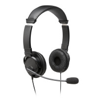 Kensington USB HiFi-Kopfhörer mit Mikrofon - Kopfhörer - Kopfband - Anrufe & Musik - Schwarz - Binaural - 2 m