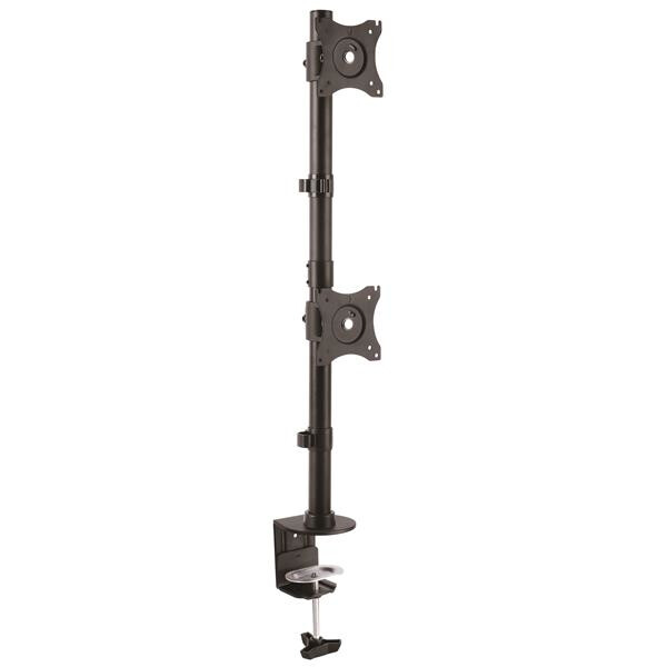 StarTech.com Dual Monitorhalterung - Vertikal - Klemme - 10 kg - 33 cm (13 Zoll) - 68,6 cm (27 Zoll) - 100 x 100 mm - Schwarz