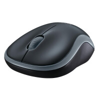 Logitech LGT-M185G - Beidhändig - Optisch - RF Wireless - 1000 DPI - Grau