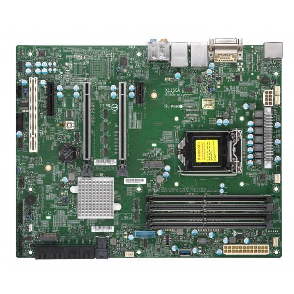 Supermicro X11SCA - Intel - LGA 1151 (Socket H4) - Intel® Celeron® - Intel® Core™ i3 - Intel Core i5 - Intel Core i7 - Intel Core i9 - Intel® Pentium® - 95 W - DDR4-SDRAM - 64 GB