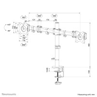 Neomounts by Newstar Select Flachbild Tischhalterung -...