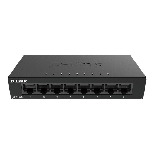 D-Link DGS-108GL - Unmanaged - Gigabit Ethernet (10/100/1000)