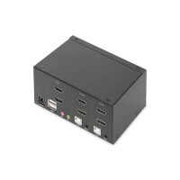KVM SWITCH 2 Port, 2xHDMI in 2x HDMI out, 4K60Hz, SD