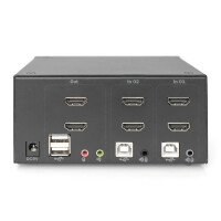 KVM SWITCH 2 Port, 2xHDMI in 2x HDMI out, 4K60Hz, SD