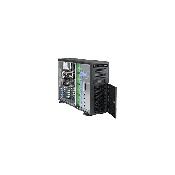 Supermicro CSE-743TQ-903B-SQ - Full Tower - Server - Schwarz - ATX - EATX - micro ATX - 4U - Ventilatorausfall - HDD - Netzwerk - Leistung - Status