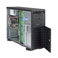 Supermicro CSE-743TQ-903B-SQ - Full Tower - Server - Schwarz - ATX - EATX - micro ATX - 4U - Ventilatorausfall - HDD - Netzwerk - Leistung - Status