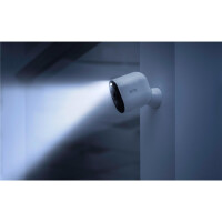 ARLO Ultra 2 Spotlight - Outdoor - Kabellos - Amazon Alexa & Google Assistant - FCC - CE - IC - EuP1275 - WERCS - Wand - Schwarz - Weiß
