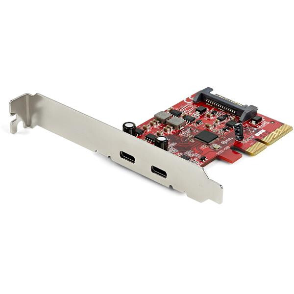 StarTech.com 2 Port PCIe USB 3.1-Karte - 2x USB-C - USB 3.1 Gen 2 bis zu 10 Gbit/s - PCIe - USB 3.2 Gen 1 (3.1 Gen 1) - Full-height / Low-profile - PCIe 3.0 - CE - FCC - REACH - ASMedia - ASM3142