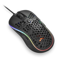 Sharkoon Light² S - Beidhändig - Optisch - USB Typ-A - 6200 DPI - Schwarz