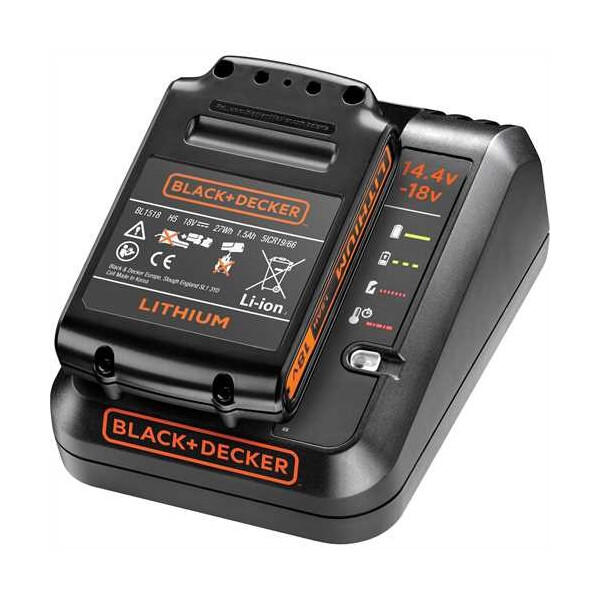 Black & Decker BDC1A15 - Batterie/Akku - Lithium-Ion (Li-Ion) - 1,5 Ah - 18 V - Schwarz - 1 Stück(e)