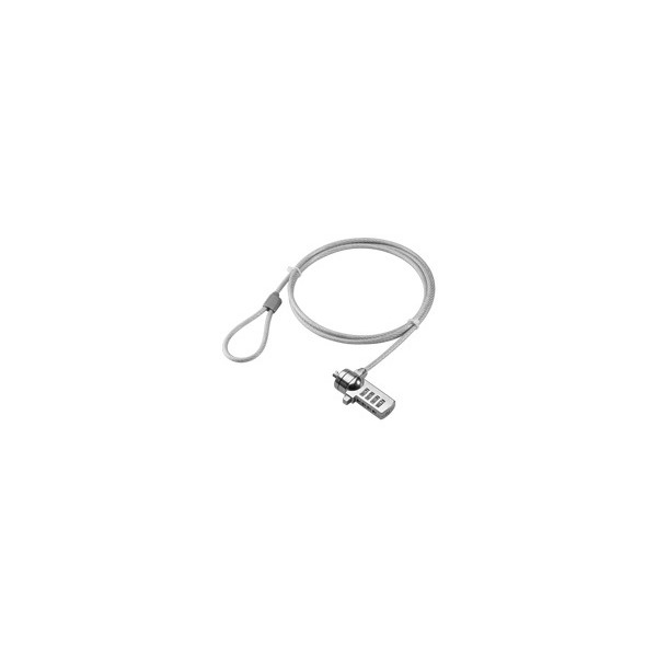 Wentronic 93038 - Grau - Zahlenschloss - Stahl - 1,5 m - 4,5 mm