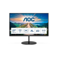 AOC V4 Q27V4EA - 68,6 cm (27 Zoll) - 2560 x 1440 Pixel - 2K Ultra HD - LED - 4 ms - Schwarz