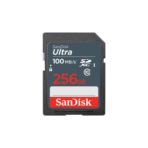 SanDisk Ultra - 256 GB - SDXC - Klasse 10 - UHS-I - 100 MB/s - Schockresistent - Temperaturbeständig - Wasserdicht - Röntgensicher