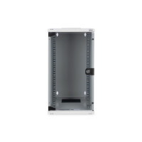 DIGITUS DN-10-12U - 254 mm (10") 12U Wandgehäuse 592x312x300 mm, Farbe grau (RAL 7035)