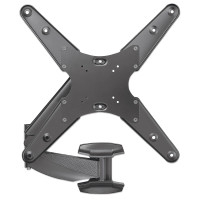 Manhattan Universal TV-Wandhalterung mit Gasdruckfeder - Halterungsarm mit Gasdruckfeder und Kugelgelenk - geeignet für ein Display von 21" bis 60" und bis zu 30 kg - 30 kg - 53,3 cm (21 Zoll) - 152,4 cm (60 Zoll) - 75 x 75 mm - 400 x 400 mm - Schwarz