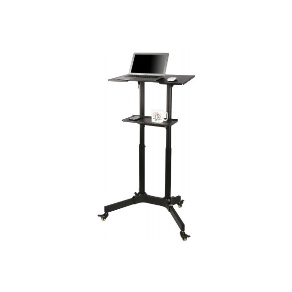 Techly Universal Trolley für Notebook / Projektor 103-125cm, schwarz