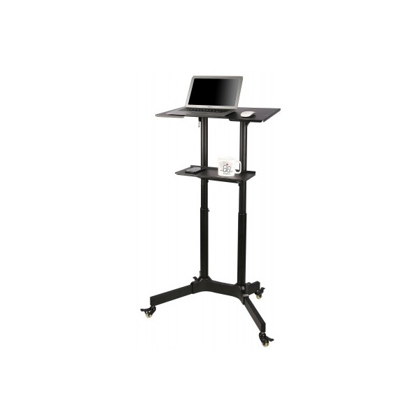 Techly Universal Trolley für Notebook / Projektor 103-125cm, schwarz