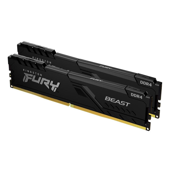 Kingston Fury Beast - DDR4 - Kit - 16 GB 2 x 8 GB - DIMM 288-PIN - 3600 MHz - 16 GB - DDR4