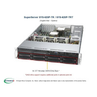 Supermicro SYS-620P-TRT - DDR4-SDRAM - SATA III - DVD-ROM - 120 W - Rack (2U)
