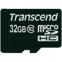 Transcend TS32GUSDC10 - 32 GB - MicroSDHC - Klasse 10 - NAND - 90 MB/s - Schwarz