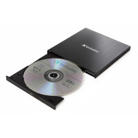 Verbatim 43889 - Schwarz - Ablage - Desktop / Notebook - Blu-Ray RW - USB 3.1 Gen 1 - BD,BD-R,BD-R DL,CD,DVD