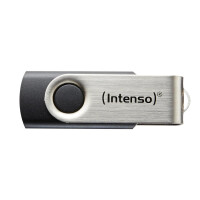 Intenso Basic Line - 8 GB - USB Typ-A - 2.0 - 28 MB/s - Drehring - Schwarz - Silber