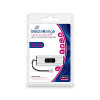 MEDIARANGE MR916 - 32 GB - USB Typ-A - 3.2 Gen 1 (3.1 Gen 1) - 70 MB/s - Dia - Schwarz - Silber