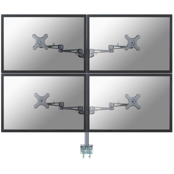 Neomounts by Newstar Flachbild Tischhalterung - Klemme - 6 kg - 25,4 cm (10 Zoll) - 68,6 cm (27 Zoll) - 100 x 100 mm - Silber