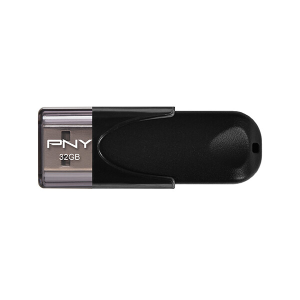 PNY Attaché 4 2.0 32GB - 32 GB - USB Typ-A - 2.0 - 25 MB/s - Kappe - Schwarz