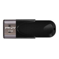 PNY Attach&eacute; 4 2.0 32GB - 32 GB - USB Typ-A - 2.0 - 25 MB/s - Kappe - Schwarz
