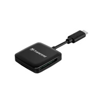 Transcend RDC3 - MicroSDHC,MicroSDXC,SDHC,SDXC - Schwarz - CE/FCC/BSMI/KC/RCM/EAC - USB 3.2 Gen 1 (3.1 Gen 1) Type-C - 40,8 mm - 10,4 mm