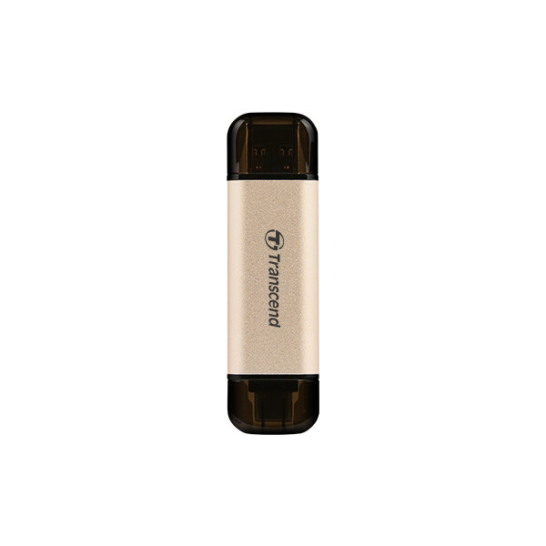 Transcend JetFlash 930C - 128 GB - USB Type-A / USB Type-C - 3.2 Gen 1 (3.1 Gen 1) - 420 MB/s - Kappe - Gold