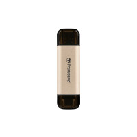 Transcend JetFlash 930C - 128 GB - USB Type-A / USB Type-C - 3.2 Gen 1 (3.1 Gen 1) - 420 MB/s - Kappe - Gold