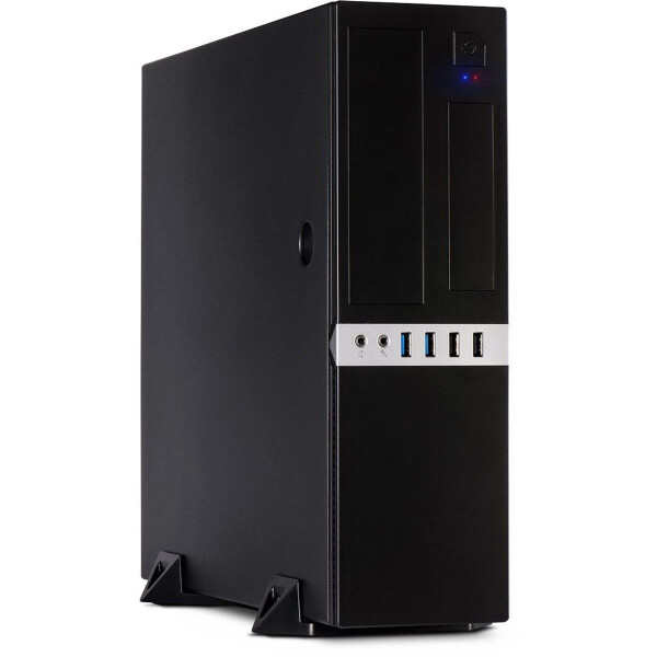 Inter-Tech IT-503 - Mini Tower - PC - Schwarz - Mini-ITX,uATX - Metall - Heimbüro