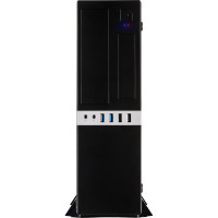 Inter-Tech IT-503 - Mini Tower - PC - Schwarz - Mini-ITX,uATX - Metall - Heimbüro