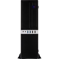 Inter-Tech IT-503 - Mini Tower - PC - Schwarz - Mini-ITX,uATX - Metall - Heimbüro