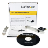 StarTech.com PCI Express Gigabit Ethernet Netzwerkkarte - PCIe Server NIC Netzwerkadapter - Eingebaut - Verkabelt - PCI Express - Ethernet - 1000 Mbit/s
