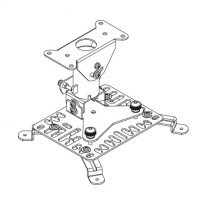 Hagor HA BDH Beamer-Deckenhalter ohne Verlaengerung neigbar 25kg max Traglast inkl