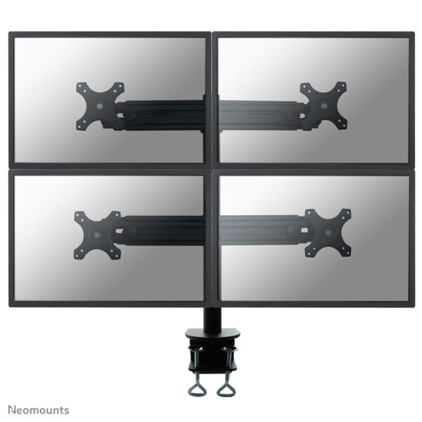 Neomounts by Newstar Flachbild Tischhalterung - Klemme - 8 kg - 48,3 cm (19 Zoll) - 76,2 cm (30 Zoll) - 100 x 100 mm - Schwarz