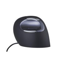 Bakker Evoluent D - rechts - Vertikale Ausführung - USB Typ-A - 3200 DPI - Schwarz
