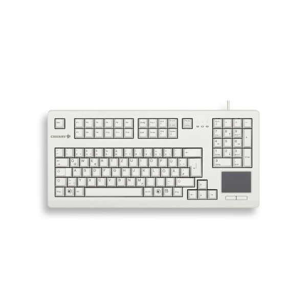 Cherry Advanced Performance Line TouchBoard G80-11900 - Tastatur - 1.000 dpi - 105 Tasten QWERTZ - Grau