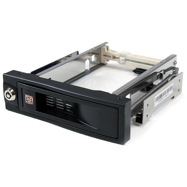 StarTech.com SATA Wechselrahmen tr&auml;gerlos - Mobiles Hot Swap Festplatten Speicher Rack 3,5&quot; - 13,3 cm (5.25 Zoll) - Frontblende - 3.5 Zoll - SATA - Serial ATA II - Serial ATA III - Aktivit&auml;t - Leistung - Schwarz