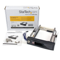 StarTech.com SATA Wechselrahmen trägerlos - Mobiles Hot Swap Festplatten Speicher Rack 3,5" - 13,3 cm (5.25 Zoll) - Frontblende - 3.5 Zoll - SATA - Serial ATA II - Serial ATA III - Aktivität - Leistung - Schwarz