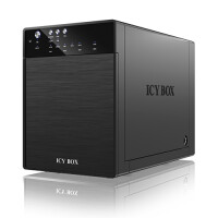ICY BOX IB-3640SU3 - HDD - SATA - 3.5 Zoll - 5 Gbit/s - Schwarz - Kunststoff